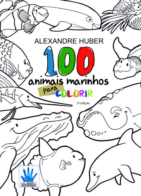 100 animais marinhos para colorir